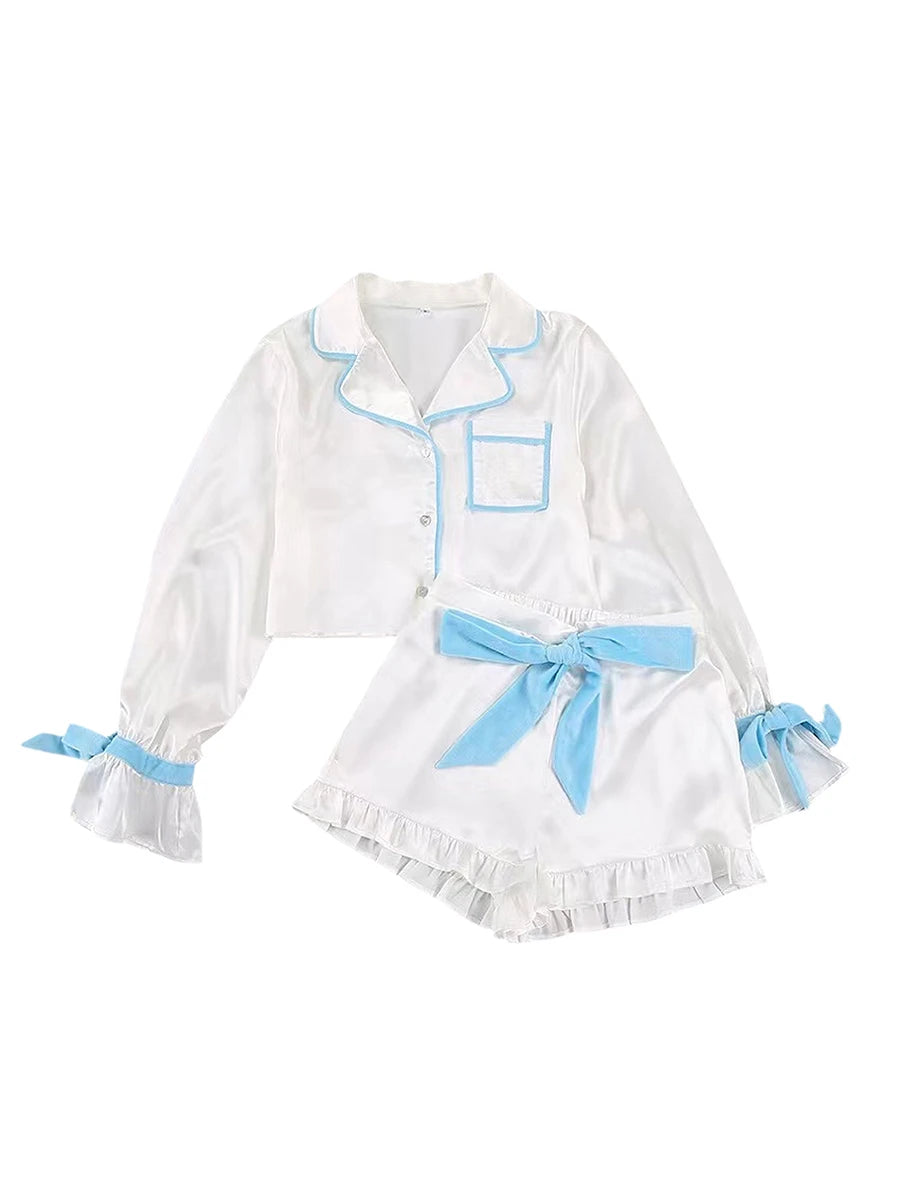 Women's Satin Pajama Set